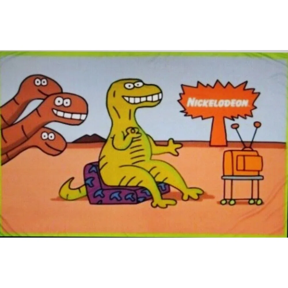 Culturefly Nickelodeon TV Dinosaurs Doo Wop Beach Pool Towel Nick Box 61
